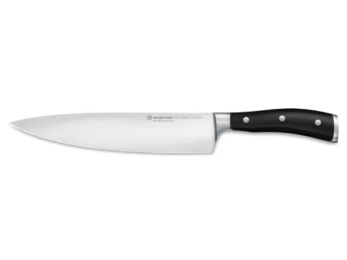 Wüsthof Classic IKON Cuchillo de chef de 9 pulgadas, negro