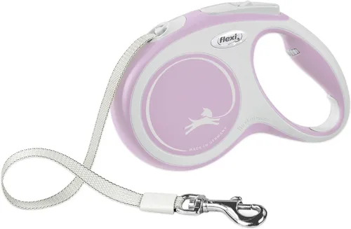 Miniatura 15 de FLEXI Nuevas Correas Retractiles de Cinta Cómoda para Perros Pequeños de Hasta 26 libras – 10 pies, Azul Correa para Mascotas sin Enredos