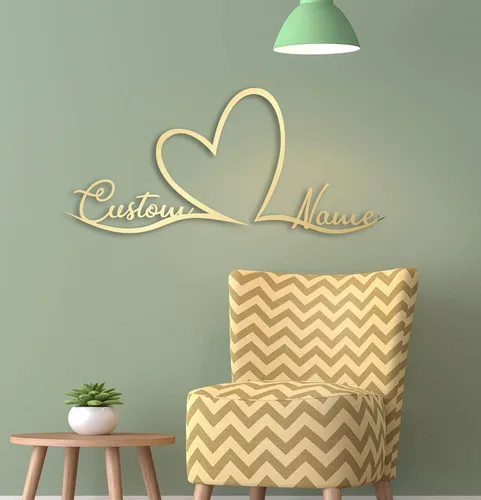 Miniatura 10 de Mariposa y corazones, arte de pared de metal personalizado, decoración moderna del hogar, decoración de pared de metal, regalo de inauguración