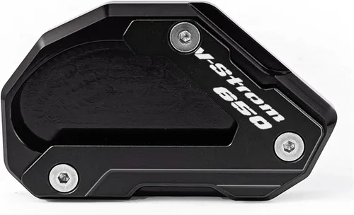 Soporte lateral para motocicleta, expansor y tapa de llenado de aceite para Suzuki DL650 V-Strom 650 XT 650XT Vstrom650 (color A: negro)