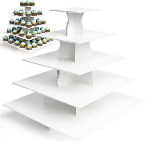 Miniatura 10 de Molde redondo para torre de cupcakes The Smart Baker, Blanco