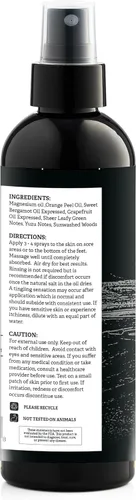 Miniatura 7 de Aromasong Spray de Magnesio Pomelo - Fuerza Extra (23 mg en cada pulverización) 8 Oz - Aceite de magnesio natural y puro en spray - Fabricado