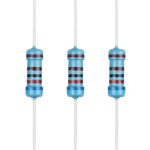 Miniatura 92 de 100 resistencias de 1 ohm 1/2 W (0.5 vatios) ±1% tolerancia de película metálica, resistencia fija de múltiples valores de resistencia opcional