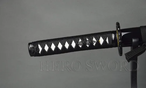 Miniatura 5 de Espada samurái Wakizashi hecha a mano, Katana de espiga completa, espada media, cuchillos japoneses hechos a mano listos para la batalla