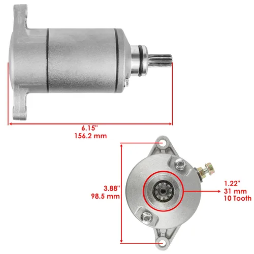 Miniatura 2 de Caltric Motor de arranque compatible con Suzuki 250 Lt-F4Wdx King Quad Ltf4Wdx 250Cc 1991-1998