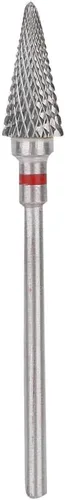 Miniatura 7 de Keenso Broca de uñas, forma cónica profesional, punta de manicura de acero de tungsteno para manicura, pedicura, eliminación de gel, semipermanente