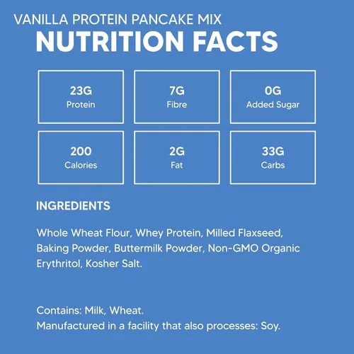 Miniatura 6 de Flourish - Mezcla de proteínas para panqueques y waffles, aislado de proteína de suero y semillas de lino, sin OMG, sin azúcar añadido