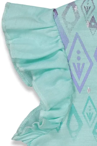 Miniatura 6 de Disney Frozen Princess Anna Elsa Baby Girls T-Shirt and Shorts Outfit Set Infant to Little Kid