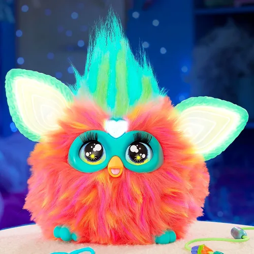 Miniatura 6 de Furby Coral, 15 accesorios de moda, juguetes de peluche interactivos para niñas y niños de 6 años en adelante, animatronic activado por voz
