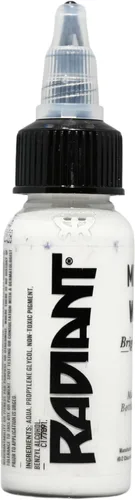 Miniatura 100 de Radiant Colors Tintas de tatuaje (mezcla blanca 8oz)