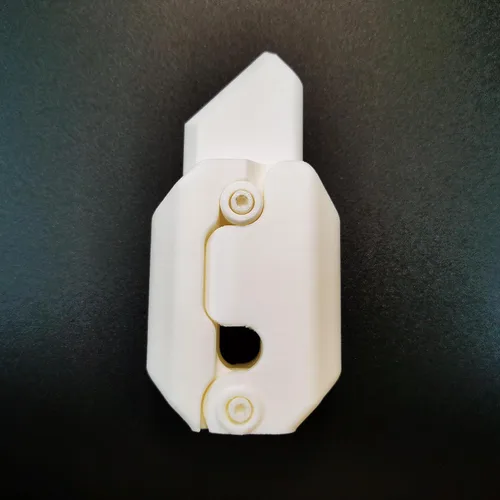 Miniatura 5 de Cuchillo de gravedad impreso en 3D, juguete para ansiedad, cuchillo de nabo, mini juguetes para ansiedad para adultos y adolescentes (blanco)