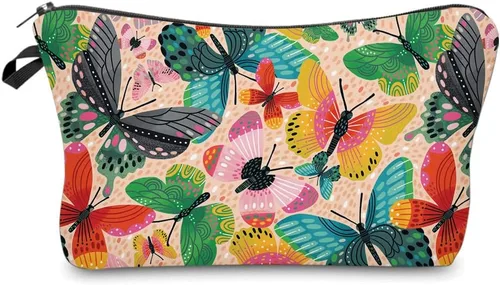 Miniatura 7 de Bolsas de cosméticos para mujeres, pequeña bolsa de maquillaje con girasol para bolso, bolsa de aseo de viaje, accesorios organizadores, neceser