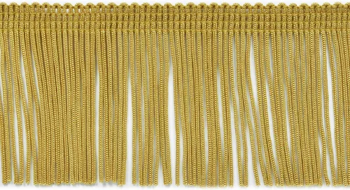 Miniatura 48 de Trims By The Yard Borde de flecos de cadena de 2 pulgadas, borde decorativo de flecos de poliéster, flecos versátiles para disfraces, uniformes