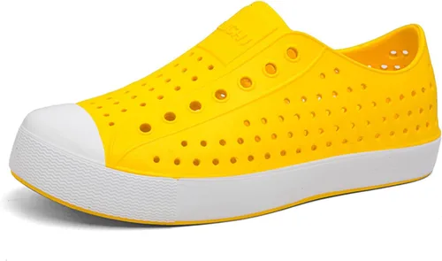 Miniatura 12 de FLIOZY Zuecos de jardín impermeables para hombres y mujeres, zapatos ligeros y transpirables de EVA sin cordones, cómodos y antideslizantes, calzado