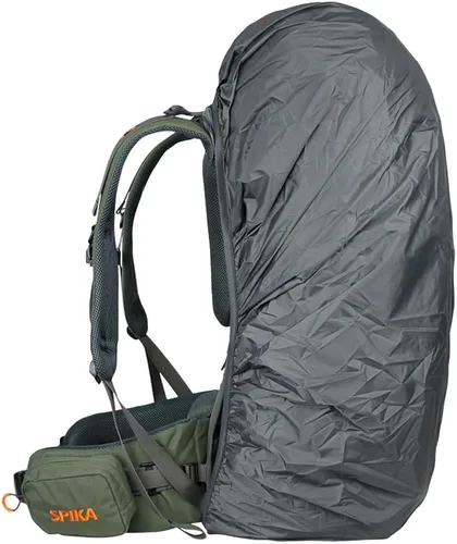 Miniatura 7 de SPIKA Mochila de caza con marco interno, mochila de senderismo impermeable para extensible, 40L + 80L + capacidad Verde militar 80l