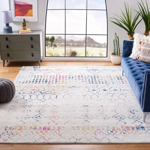 Miniatura 13 de SAFAVIEH Tulum Collection - Alfombra decorativa de 2 x 3 pies, diseño marroquí bohemio envejecido, no desprende pelusa y fácil de limpiar, ideal
