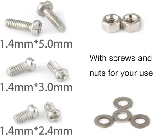 Miniatura 5 de 1 par de brazos de marco de metal para patillas de repuesto para gafas, gris
