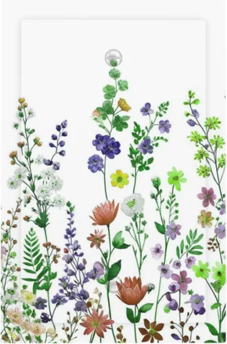 Miniatura 102 de Cubierta de Interruptor de Luz de 1 Gang con Flores Silvestres Bohemias, Hierbas, Floral, Decorativa, Planta Botánica, Naturaleza, Acuarela, Placa