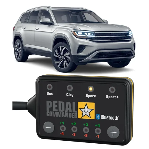 PEDAL COMMANDER Controlador de respuesta del acelerador para Volkswagen Atlas 2018-2025, antirrobo, 4 modos de conducción, control de aplicación,