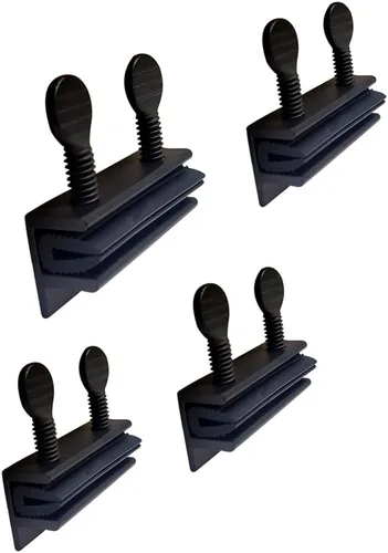 Miniatura 13 de QCAA Cerradura de Seguridad para Ventana Corredera Única Pequeña, Aluminio, Revestimiento Negro, Paquete de 4, Fabricado en Taiwán
