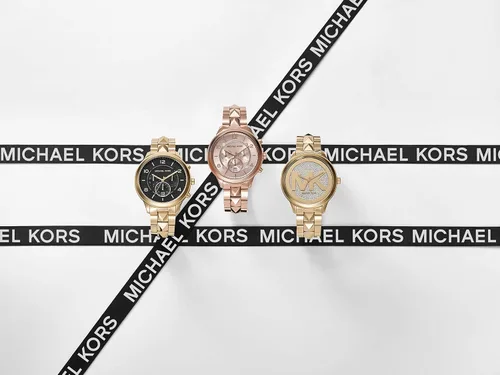 Miniatura 4 de Michael Kors - Reloj de cuarzo para mujer con correa de acero inoxidable Runway Mercer