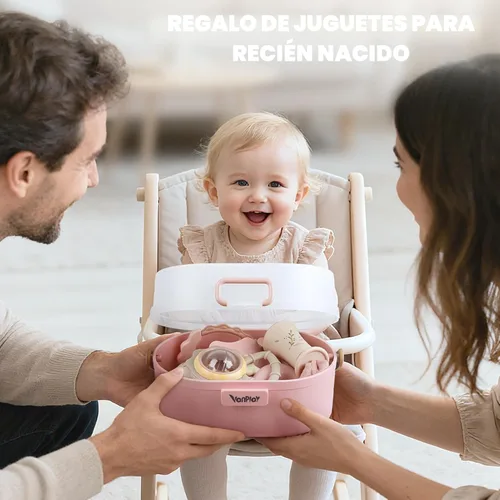 Miniatura 8 de Juguetes para bebés 0-6 meses, sonajeros para bebés, juguetes de dentición 3-6 meses, juguetes para bebés 6-12 meses, 10 piezas de sonajeros