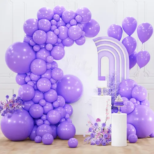 Miniatura 18 de PartyWoo - Paquete de 152 globos de diferentes tamaños, 18/12/10/5 pulgadas, para guirnaldas y arcos de globos, para graduación, fiesta del bebé