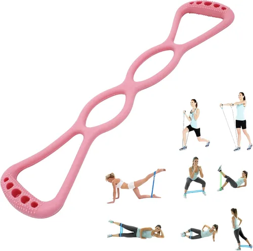 Bandas de resistencia ajustables de 4 anillos para entrenar en casa, bandas de entrenamiento para mujeres y hombres, fitness, yoga, pilates,