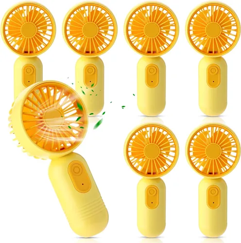 Miniatura 23 de Rossesay Miniventilador portátil a granel, lindo ventilador de mano ligero, pequeño ventilador personal de mano y pestañas de 3 velocidades