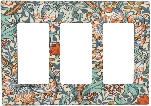 Miniatura 130 de Cubiertas Decorativas para Placas de Interruptor Bosque Primavera Hada Encantada País de las Maravillas Suelo Verde 2 Gang Cubierta de Interruptor