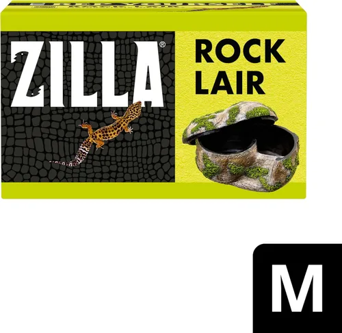 Miniatura 11 de Zilla Guarida de roca para terrario de mascotas, escondite para reptiles para lagartos, gecos y más, mediano