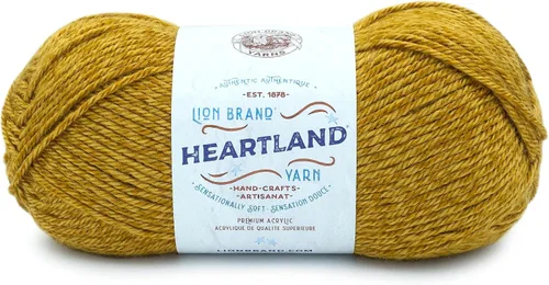 Miniatura 17 de Lion Brand Yarn Heartland Yarn - Hilo multicolor para tejer, tejer y tejer, paquete de 3, color congaree