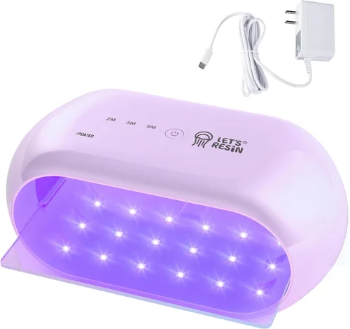 Miniatura 9 de LET'S RESIN Luz UV, Luz de Resina de Dos Caras con Tiempo de Configuración Más Largo (2m, 3m, 5m) con 36 Perlas LED, Lámpara UV de Tamaño Grande