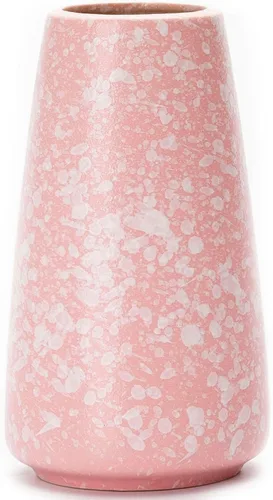 Miniatura 18 de Jarrón de cerámica beige – Florero neutro de 8 pulgadas para decoración del hogar, jarrón bohemio blanco roto, jarrones crema para flores, jarrones