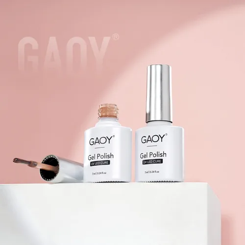 Miniatura 6 de GAOY - Juego de esmalte de uñas de gel, 33 piezas, juego de esmaltes en gel rosa traslúcido, con capa superior brillante y mate y capa base