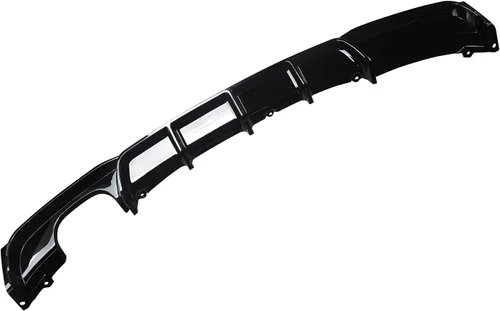 Miniatura 4 de NINTE Difusor trasero para BMW Serie 3 F30 F31 M Sport parachoques 2012-2018 2019 negro brillante izquierdo solo escape trasero parachoques labio