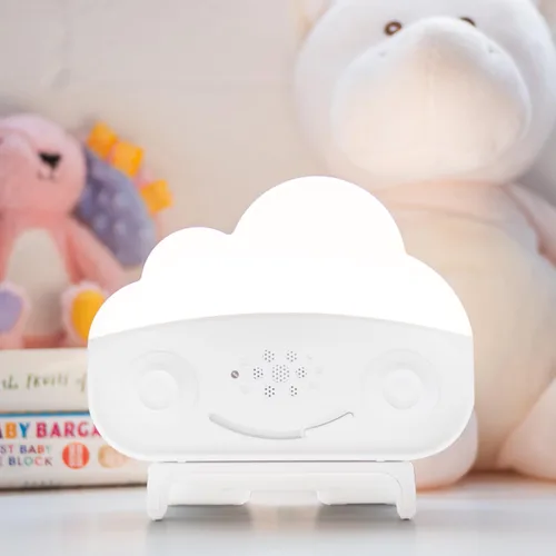Miniatura 4 de Happiest Baby SNOObie - Máquina inteligente de ruido blanco, máquina de sonido portátil para bebés con luz nocturna, 12 sonidos relajantes