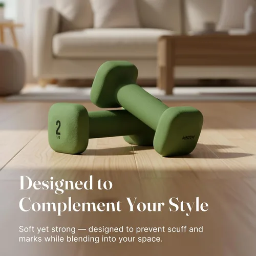 Miniatura 4 de WeGym SafeGrip Square Dumbbells with Anti Slip Handles, Aesthetic Free Weights for Home Workouts, Stable Design Prevents Rolling during Floor