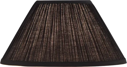 Miniatura 2 de Aspen Creative 33141, pantalla de araña tradicional plisada con forma de hongo negro, parte superior de 6 pulgadas x 14 pulgadas inferior x 18