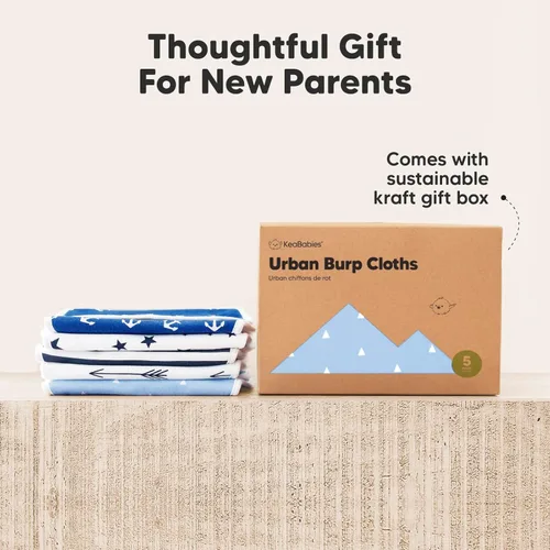 Miniatura 9 de Paños orgánicos para bebés, niños y niñas, paquete de 5, ultra absorbente, paño para eructar, ropa para recién nacidos, toalla para la leche, babero