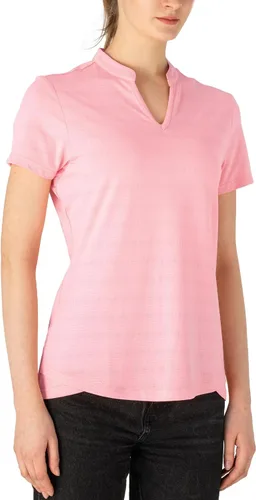 Miniatura 92 de Gopune Polo de golf con cuello en V para mujer, sin cuello, manga corta, ligera, de secado rápido, camisetas de tenis para correr