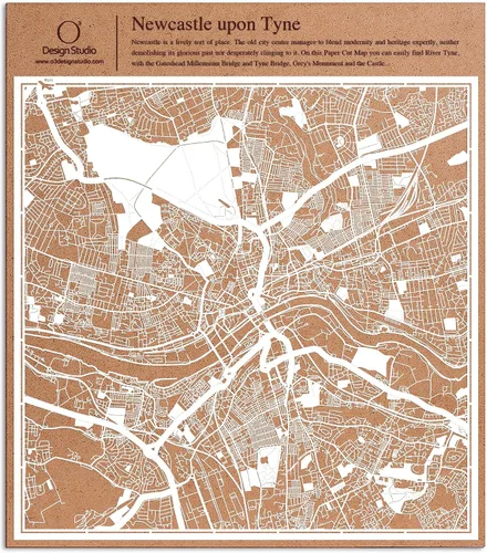 Miniatura 84 de O3 Design Studio Aberdeen - Mapa de papel cortado en papel blanco de 12 x 12 pulgadas