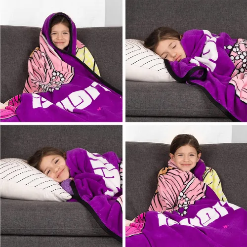 Miniatura 5 de Franco Ropa de cama para niños Manta de felpa súper suave de micro raschel, 62 x 90 pulgadas, LOL Surprise