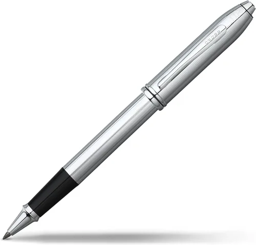 Miniatura 8 de Cross Townsend Bolígrafo Rollerball Recargable Presentado en una Caja de Regalo de Lujo - Punta Media, Tinta Negra, Negro y Dorado