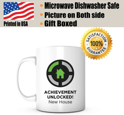 Miniatura 2 de New House Achievement - Taza de cerámica de 11 onzas, regalo de inauguración de la casa, taza para el propietario de la casa de inauguración