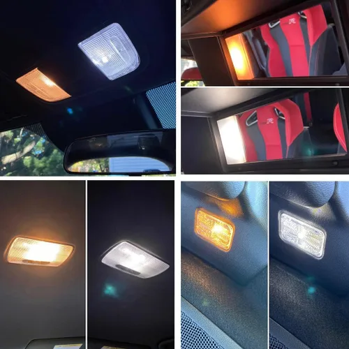 Miniatura 7 de Luces de posición laterales blancas más brillantes de repuesto para H.onda Civic 2016 2017 2018 2019 2020 2021 10ª generación Coupe Sedan Hatchback