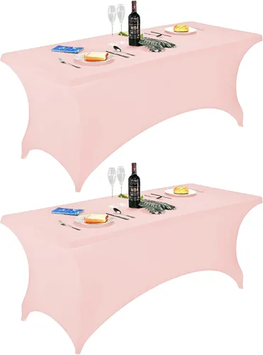Miniatura 161 de FORLIFE - Funda de mesa de elastano, mantel ajustado de 4 pies para mesas rectangulares, funda elástica para patio, universal para bodas, banquetes