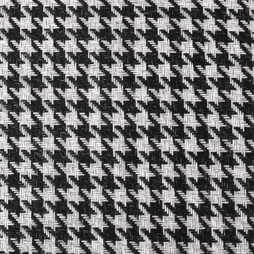 Miniatura 4 de Yeiotsy 2 fundas de cojín geométricas de pata de gallo para sofá, cama y silla, hechas de algodón y lino (18 x 18 pulgadas, negro)
