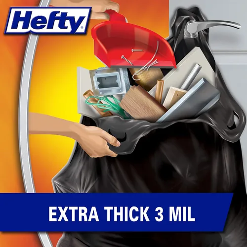Miniatura 3 de Hefty Load & Carry - Bolsas de basura grandes para contratistas resistentes, 42 galones, 26