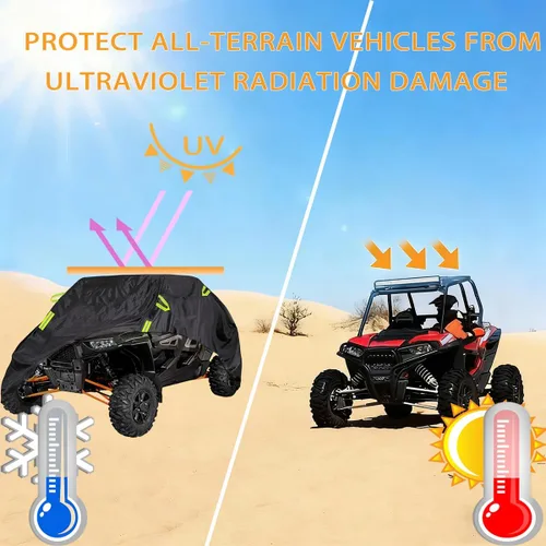 Miniatura 6 de UTV Cover for CFMoto UForce LTD 2011-2018, Heavy Duty All Weather UTV Storage Cover Dust Snow Rain Protection, Outdoor & Indoor Fit for Most UTV
